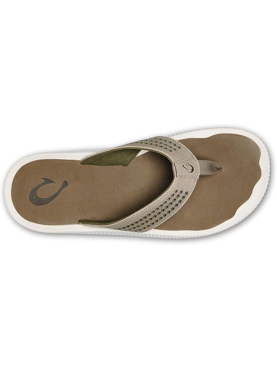 Men\'s Light Brown Synthetic Beach Sandals Water Resistant Flip Flops Comfort Fit main image 4